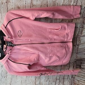 Harley davidson zip up hoodie medium women's